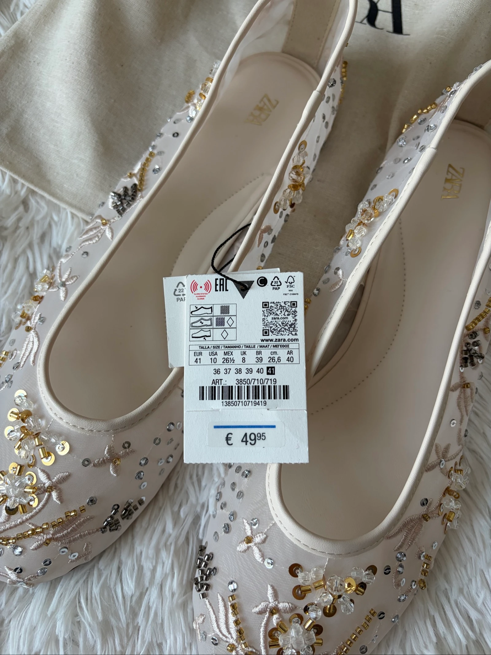 Zara verfraaide mesh ballet flats 🩰🤍 41 – photo 5